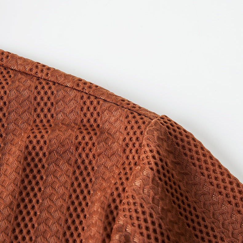 Men's Knitted Polo Shirt