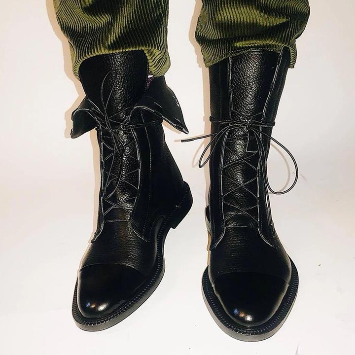 Sapphira | Women’s Lace-Up Leather Ankle Booties-Omni Prime Goods