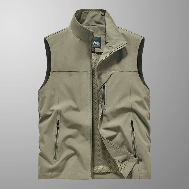 Men's Lightweight Waterproof Sleeveless Vest - Versatile Design