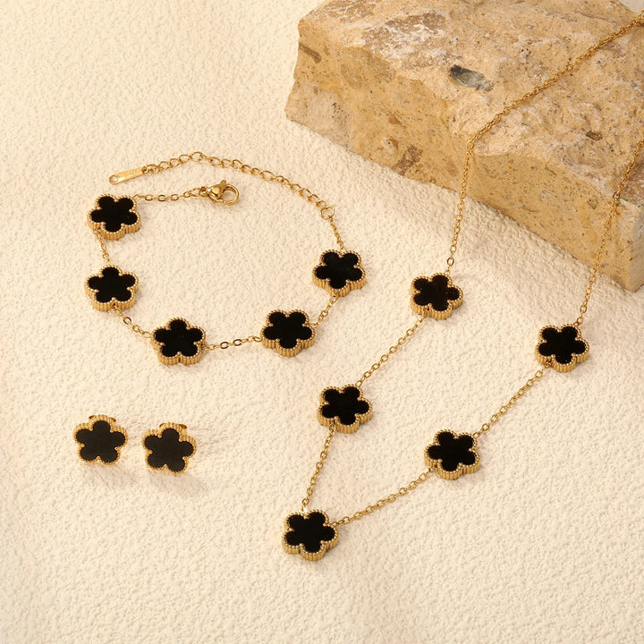 Elegant Floral Jewelry Set