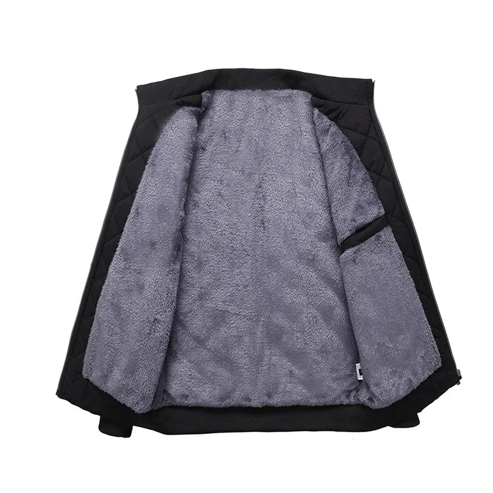 Men's Fleece-Lined Quilted Jacket