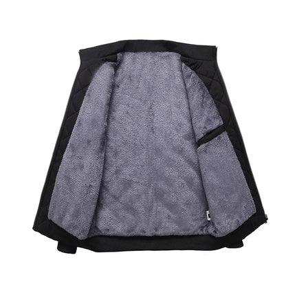 Wärmeisolierende, gesteppte Fleecejacke für Herren für den Alltag