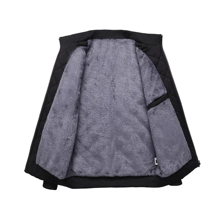 Men's Fleece-Lined Quilted Jacket