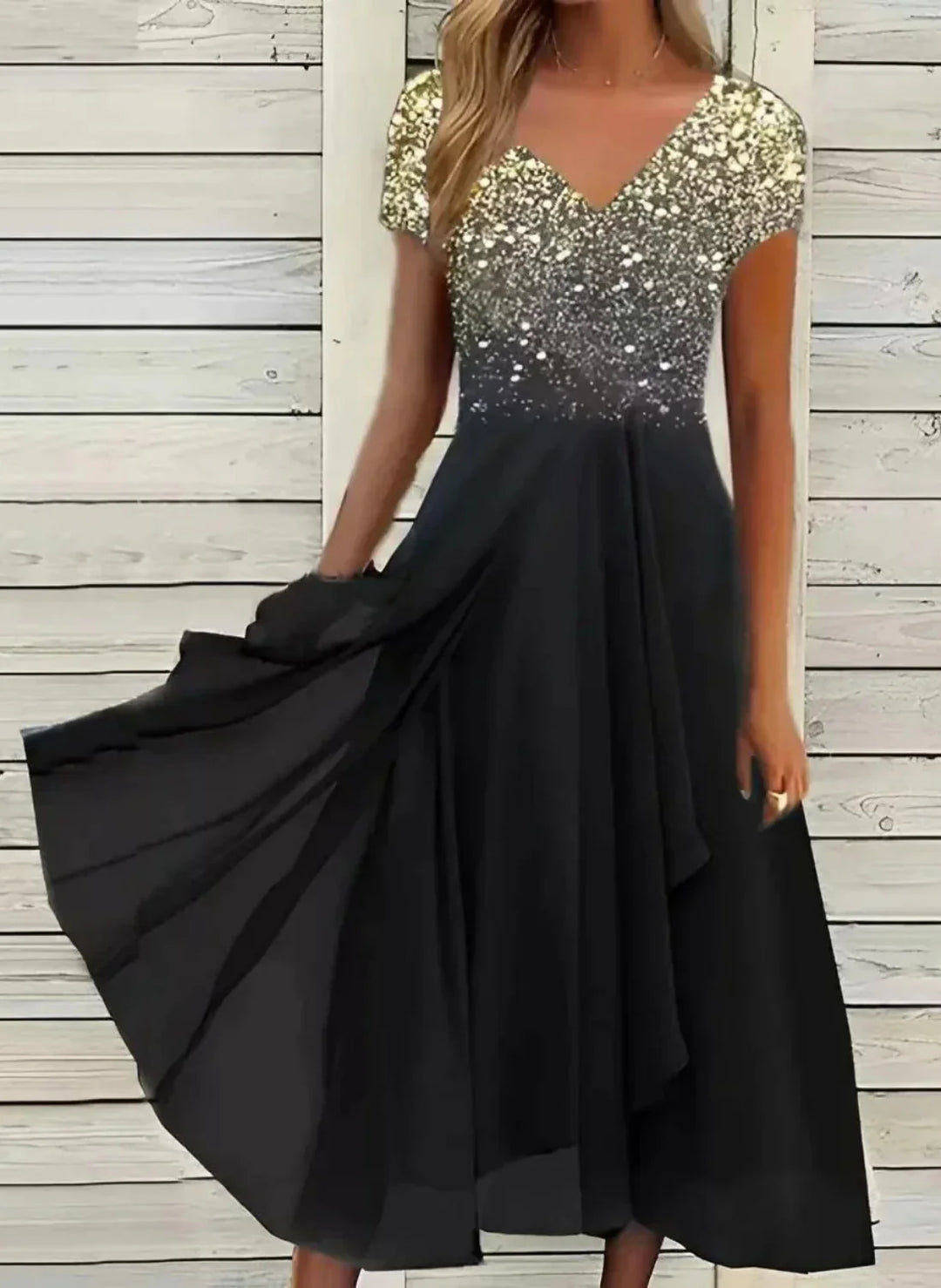 Marigon | Women's Floral Maxi Wedding Evening Dress