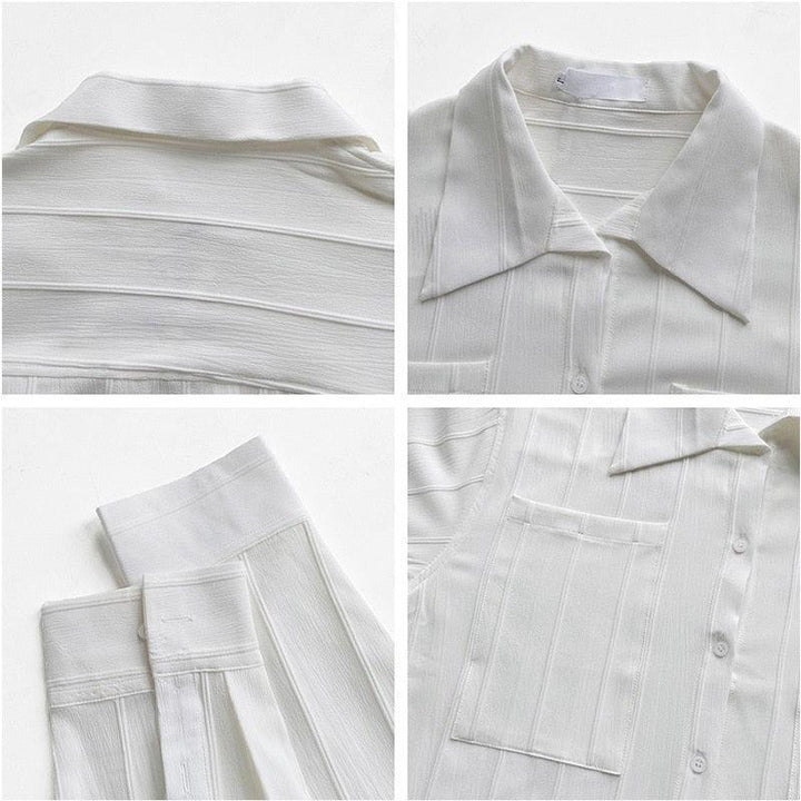 Liam | Men's Ribbed Shirt in Lisbon Style