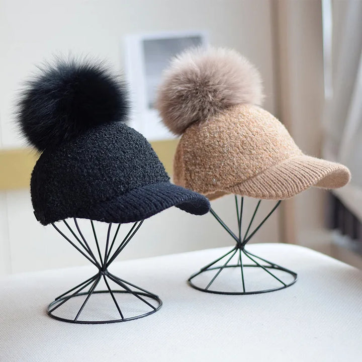 Cozy Knit Pom Cap for Winter Fashion and Warmth