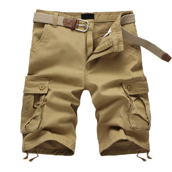 John | Men's Casual Cotton Cargo Shorts