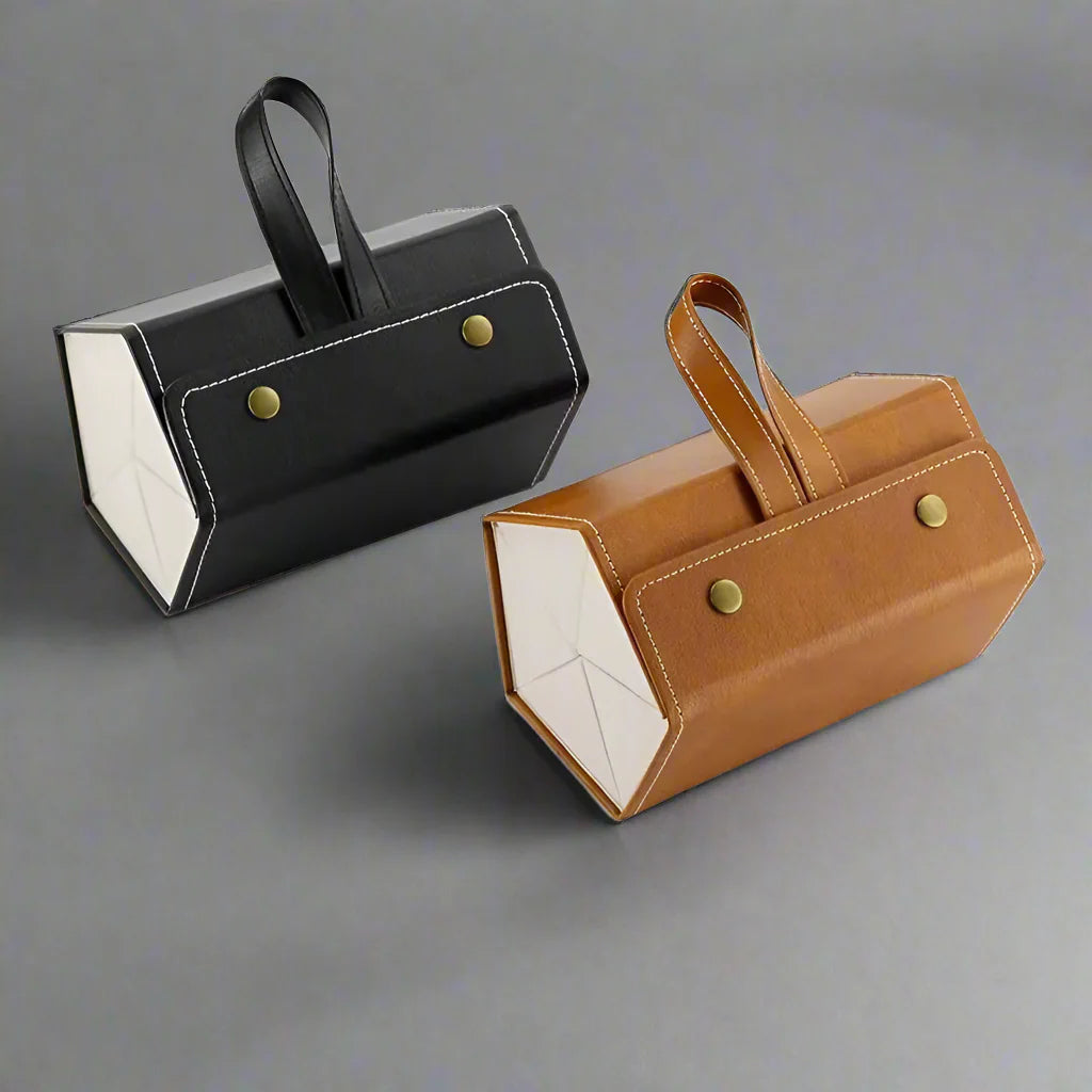 Stylish Leather Eyewear Case for Safe Storage and Protection