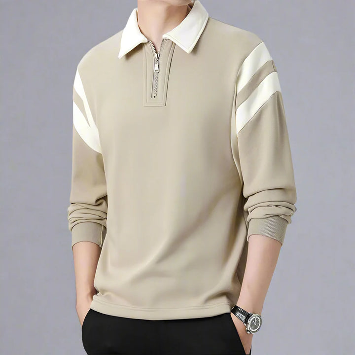 Men's Classic Long-Sleeve Polo Shirt