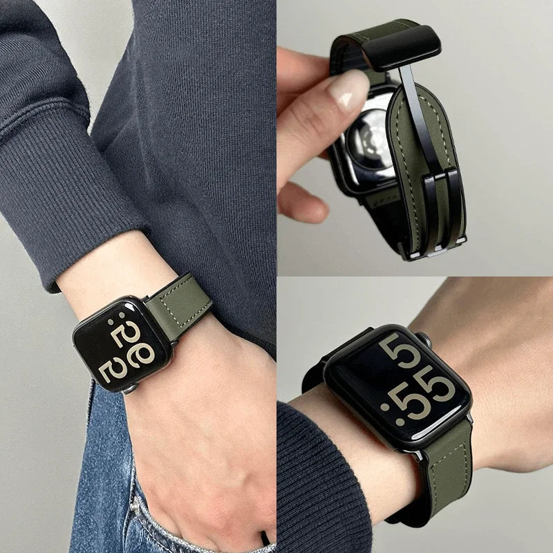 Genuine Leather Watch Band for Apple Watch