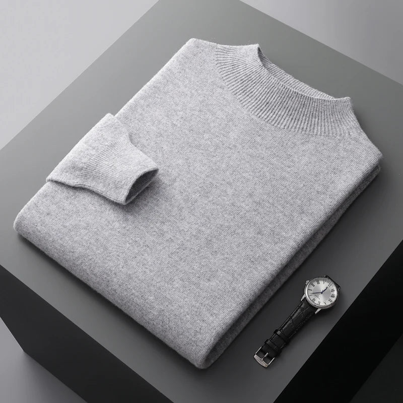 Men's Classic Long Sleeve Crew Neck Sweater
