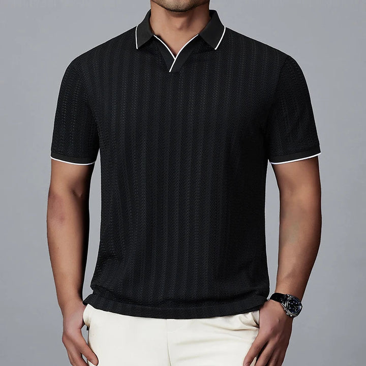 Men's Knitted Polo Shirt