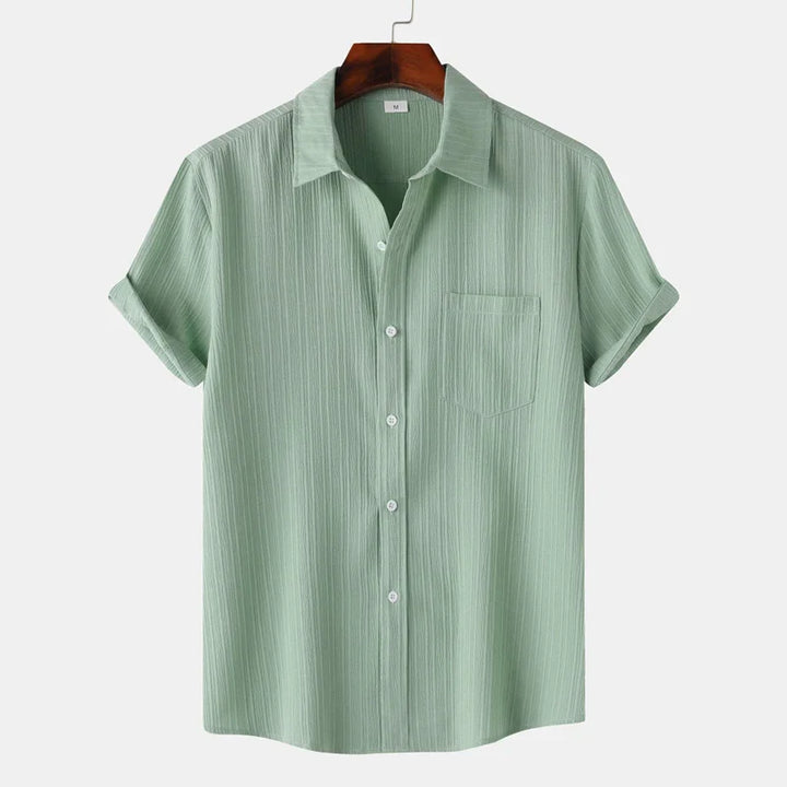 Men's Coastal Linen Button-Up Shirt