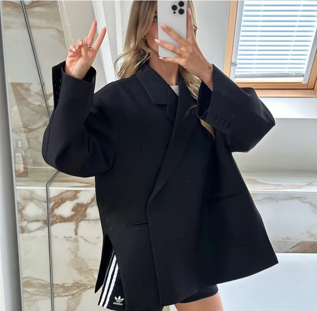 Women's Chic Oversized Blazer for Effortless Style