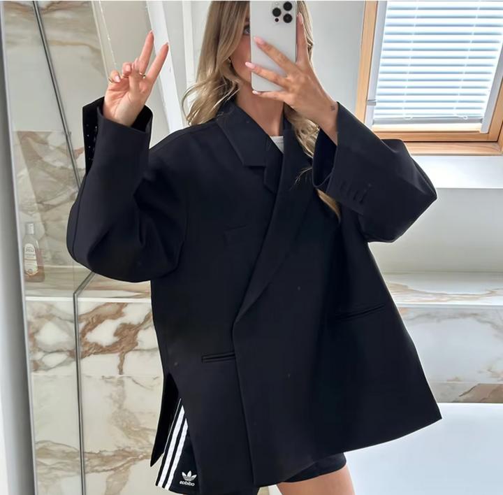 Women's Chic Oversized Blazer for Effortless Style