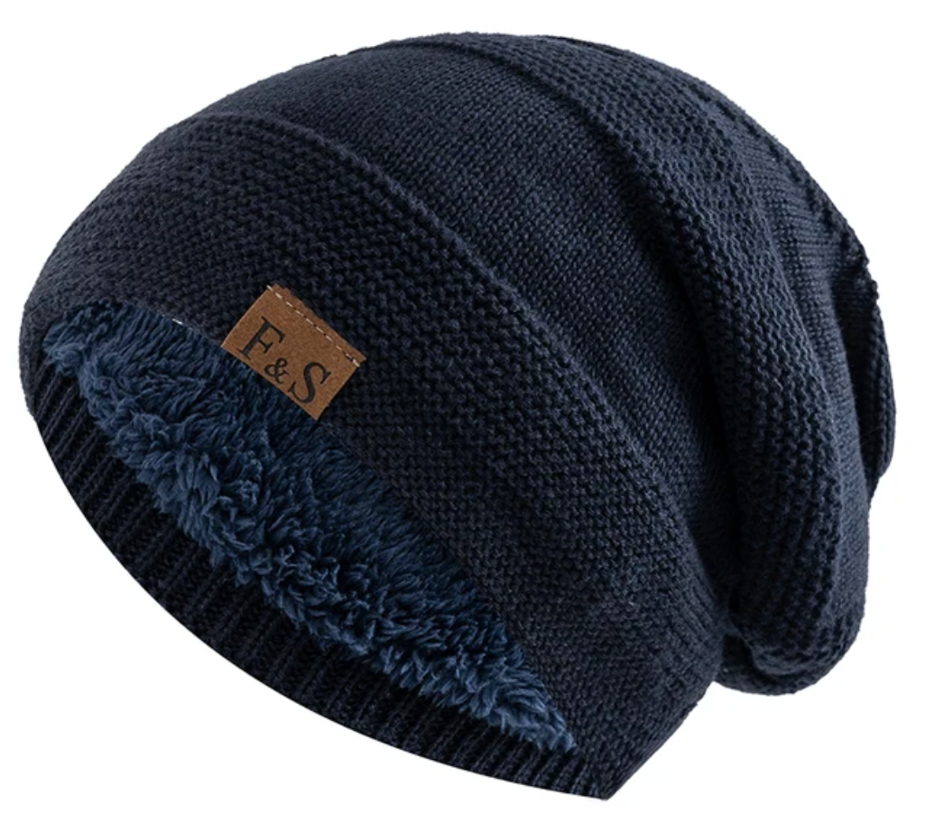 Men's Warm Winter Hat with Fleece Lining