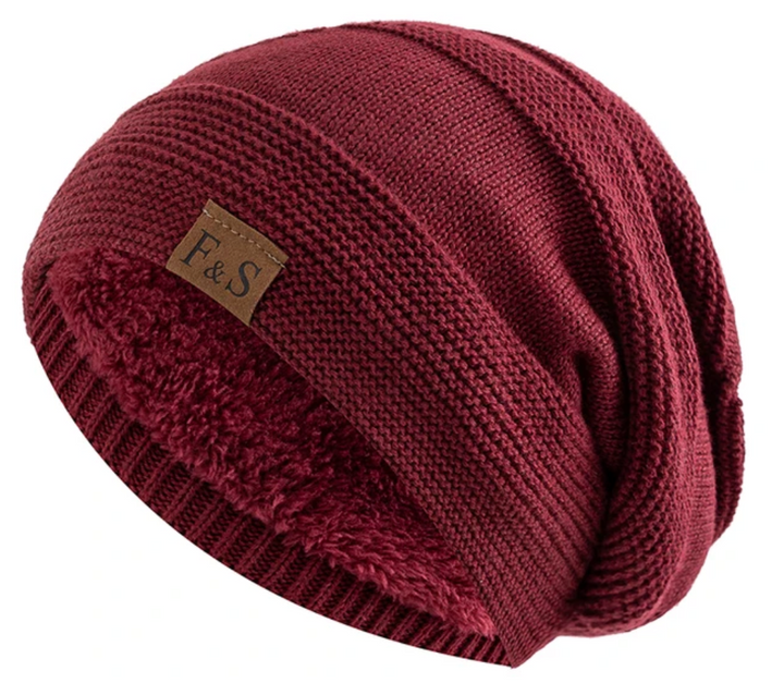 Men's Warm Winter Hat with Fleece Lining