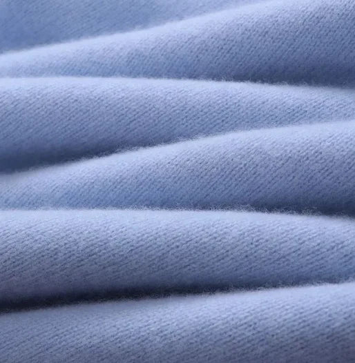 Men's Warm Mohair Pullover Sweater - Blue