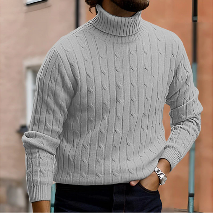 Men's Stylish Roll-Neck Sweater