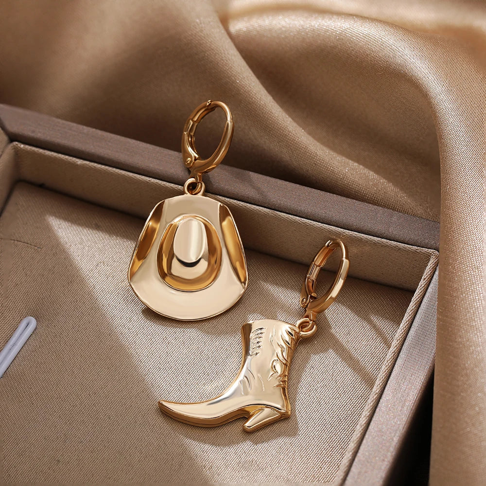 Western Style Cowgirl Earrings for a Rustic Look