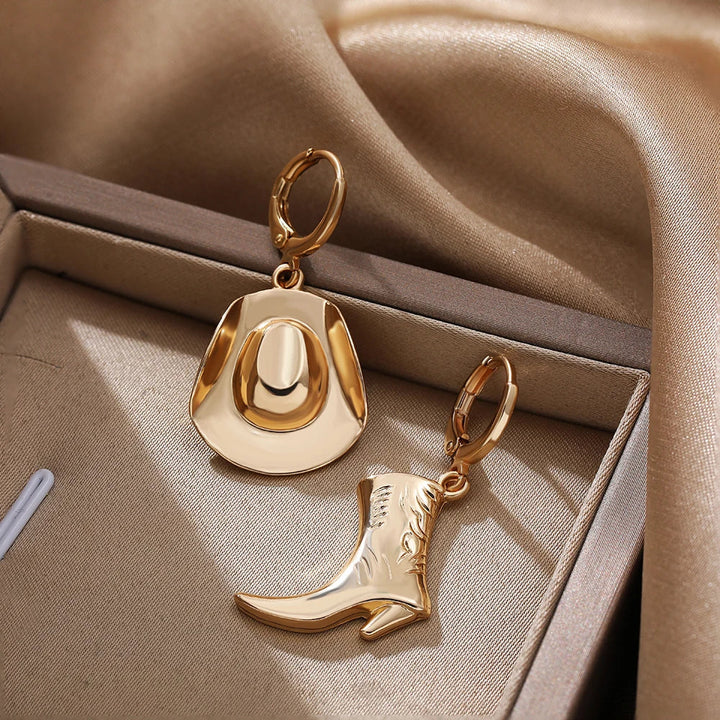 Western Style Cowgirl Earrings for a Rustic Look