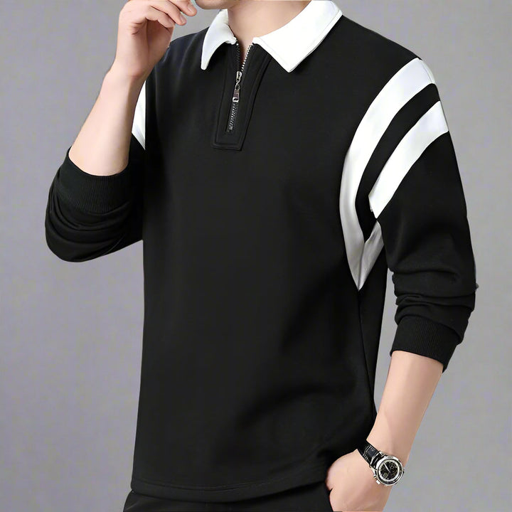 Men's Classic Long-Sleeve Polo Shirt