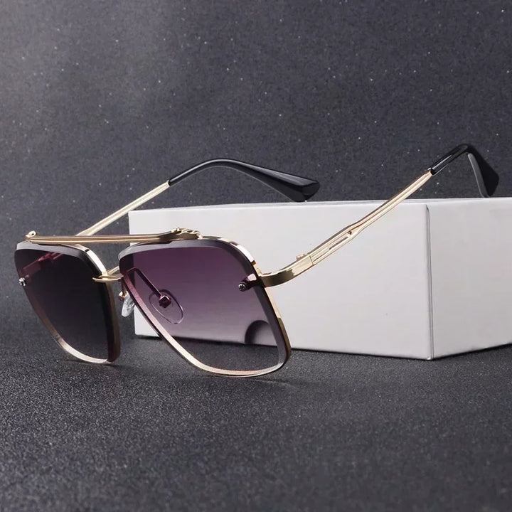 Men's Square Aviator Style Stylish Sunglasses