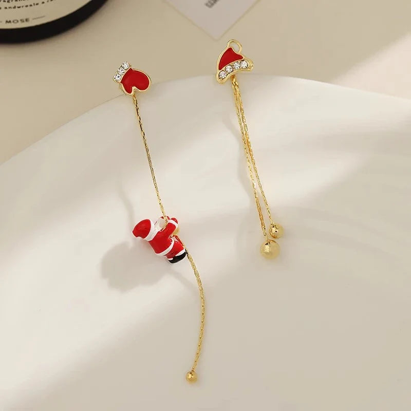 Festive Holiday Earrings for Christmas Celebrations