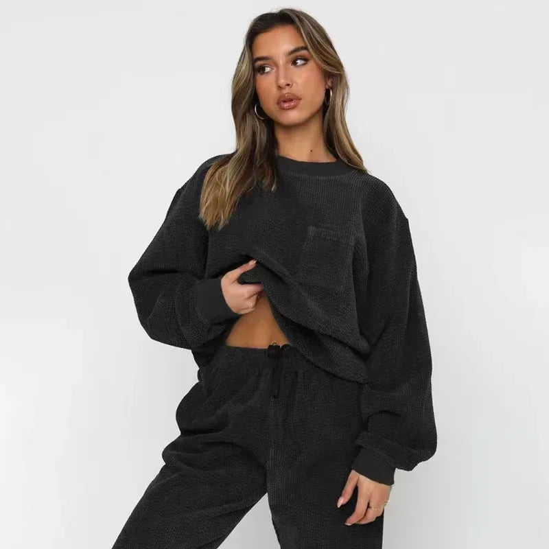 Women's Corduroy Sweatset Outfit