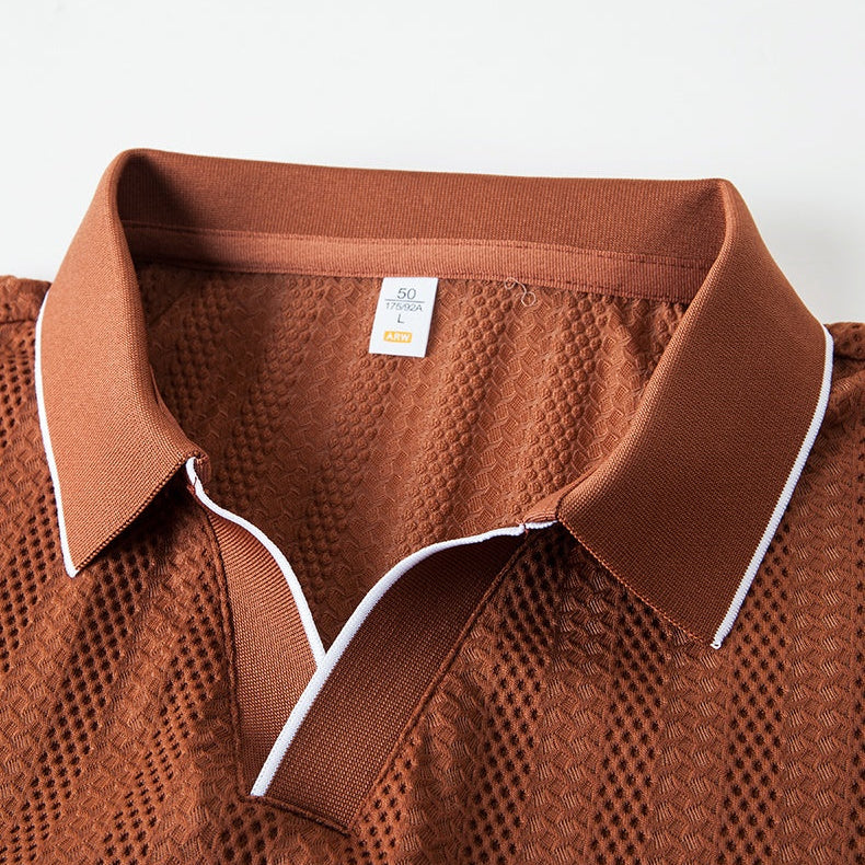 Men's Knitted Polo Shirt