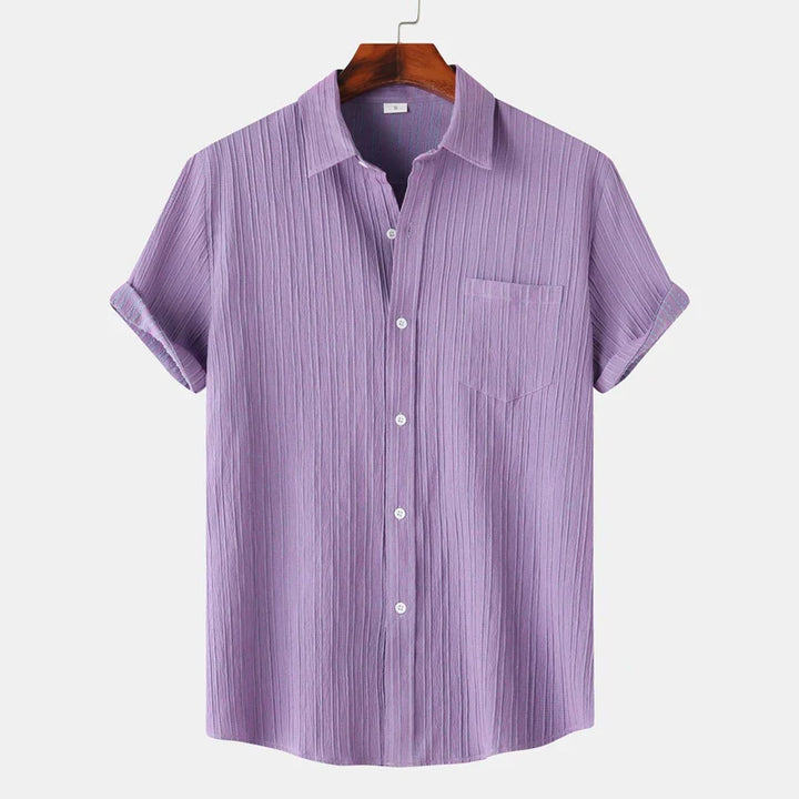 Men's Coastal Linen Button-Up Shirt