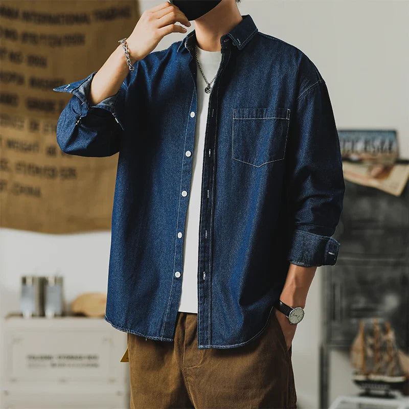 Men's Casual Denim Shirt
