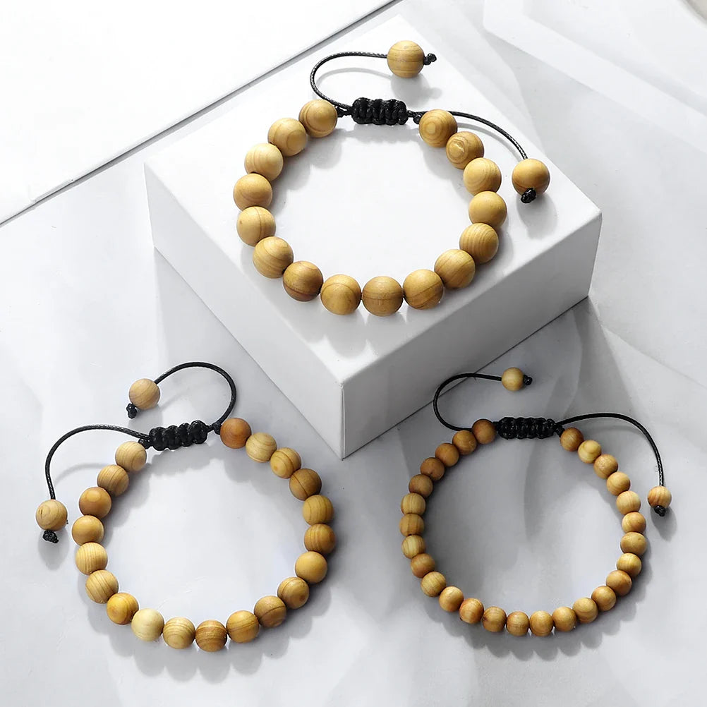Sandalwood Aromatherapy Bracelet for Relaxation and Balance