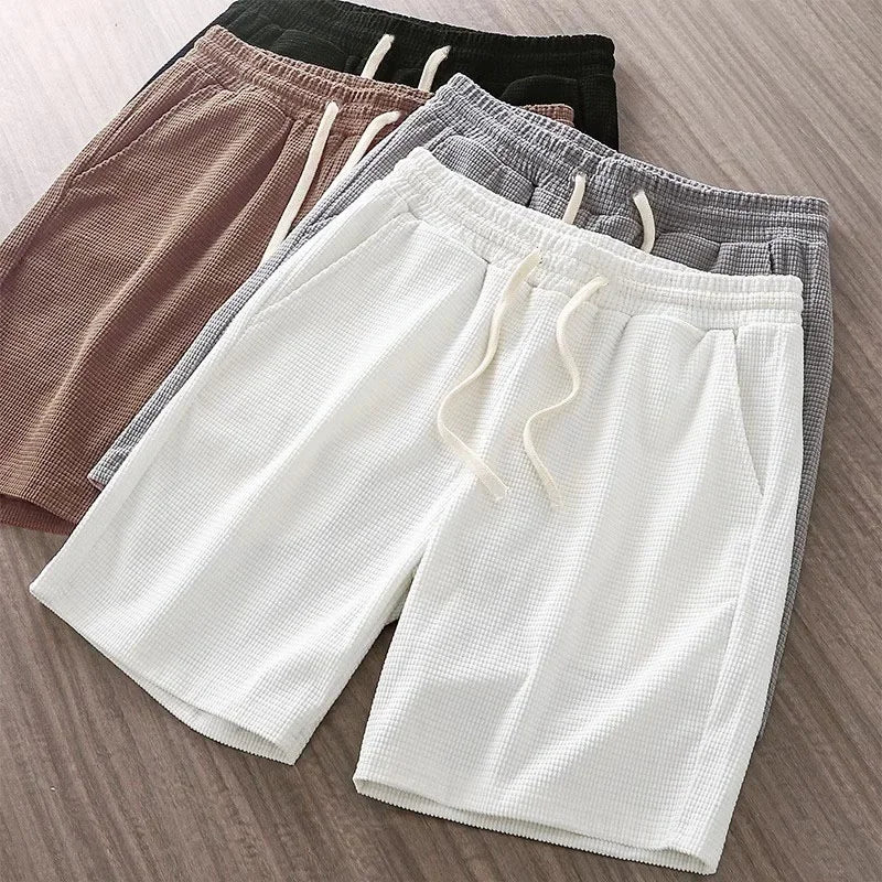 Men's Waffle Knit Casual Shorts