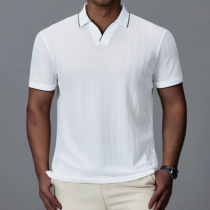 Men's Knitted Polo Shirt