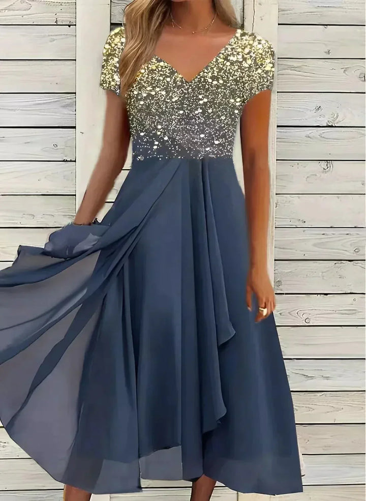 Marigon | Women's Floral Maxi Wedding Evening Dress
