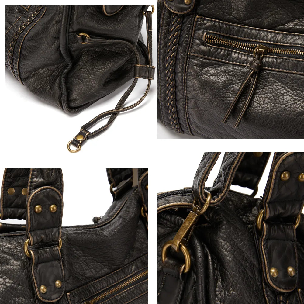 Claire | Women's Vegan Leather Structured Shoulder Bag