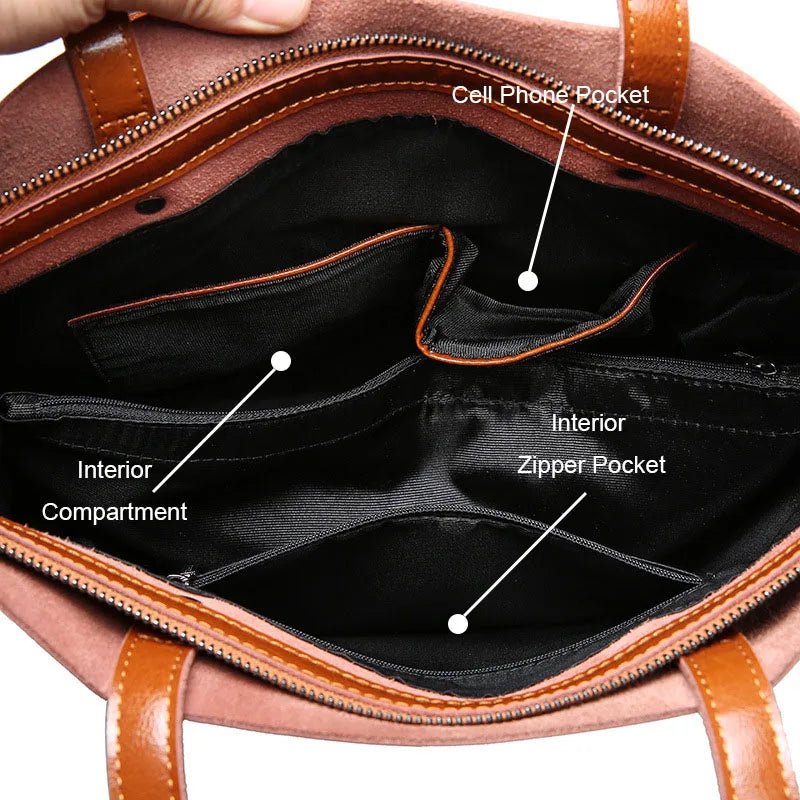 Holly | Women's Leather Structured Tote Bag