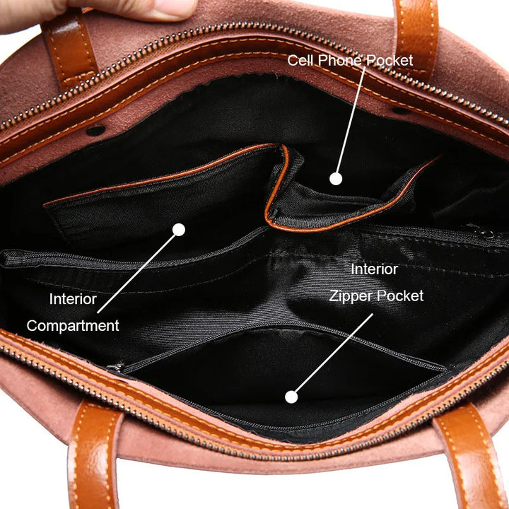 Holly | Women's Leather Structured Tote Bag