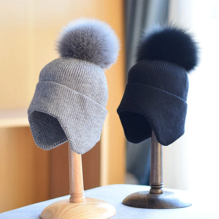 Cozy Knit Pom Beanie for Winter Warmth and Style