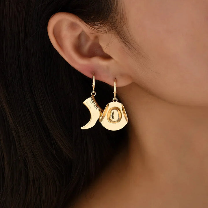 Western Style Cowgirl Earrings for a Rustic Look