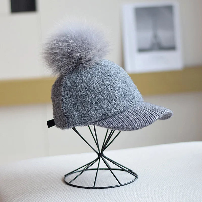 Cozy Knit Pom Cap for Winter Fashion and Warmth