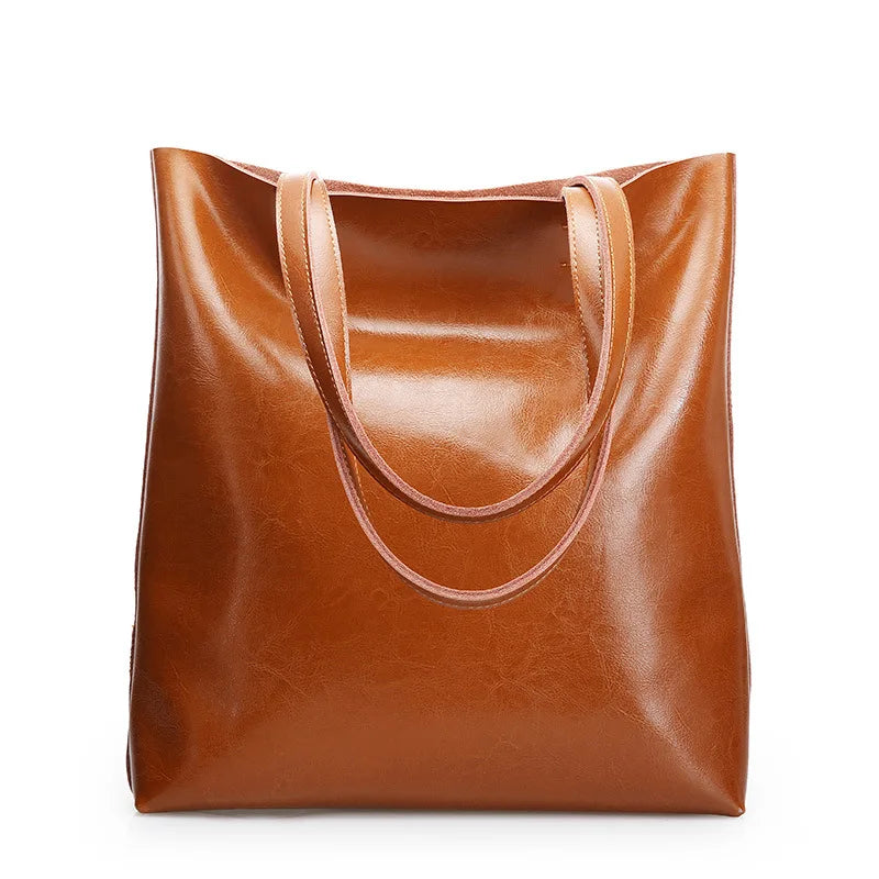 Holly | Women's Leather Structured Tote Bag