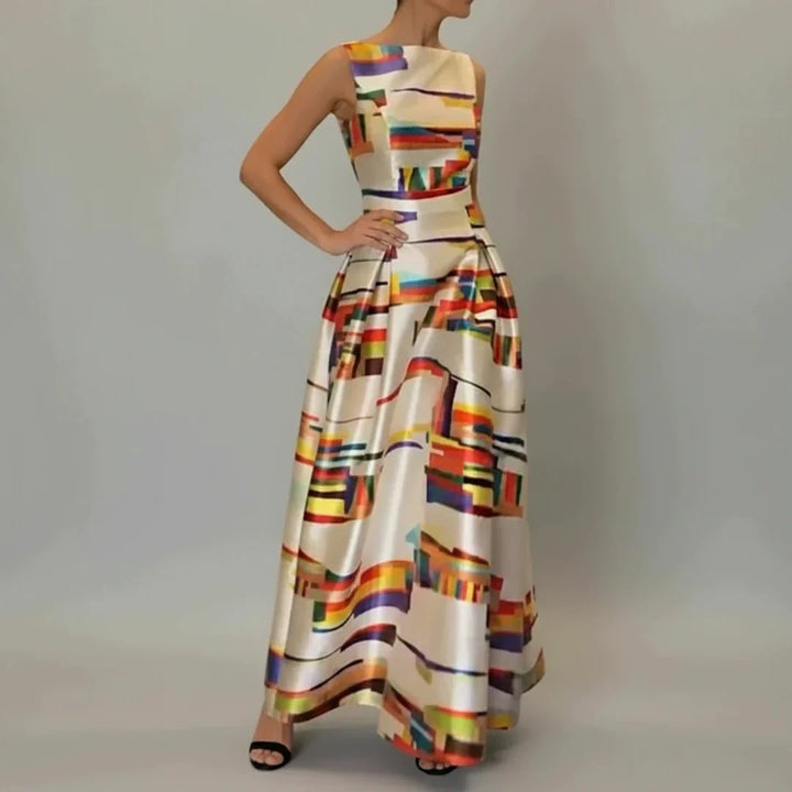 Sophia | Women's Sleeveless Fit & Flare Maxi Dress