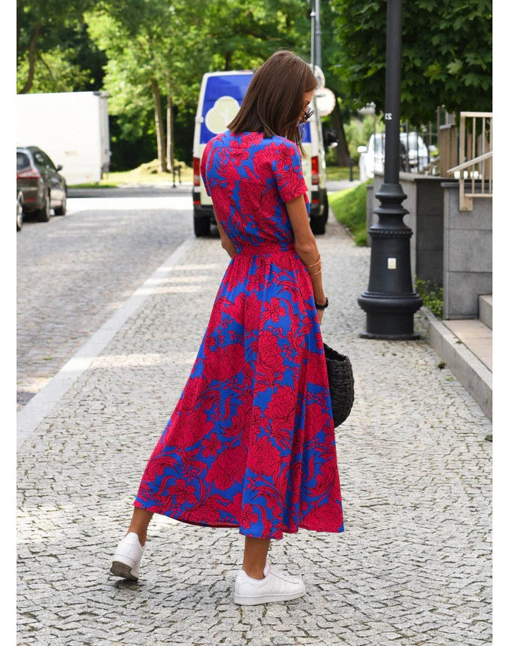 Women's Sleeveless V-Neck Midi Dress for Effortless Style