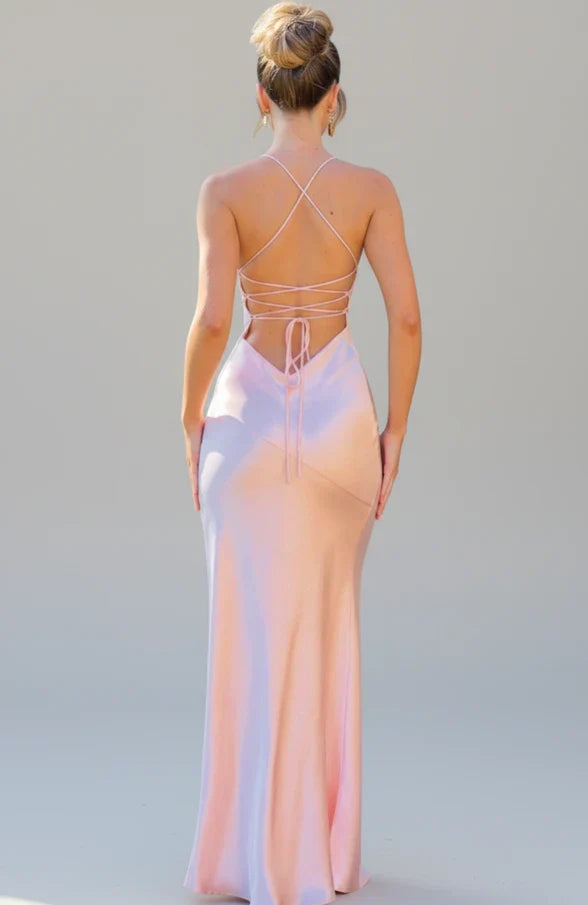 Madison | Women's Slit Spaghetti Strap Maxi Dress