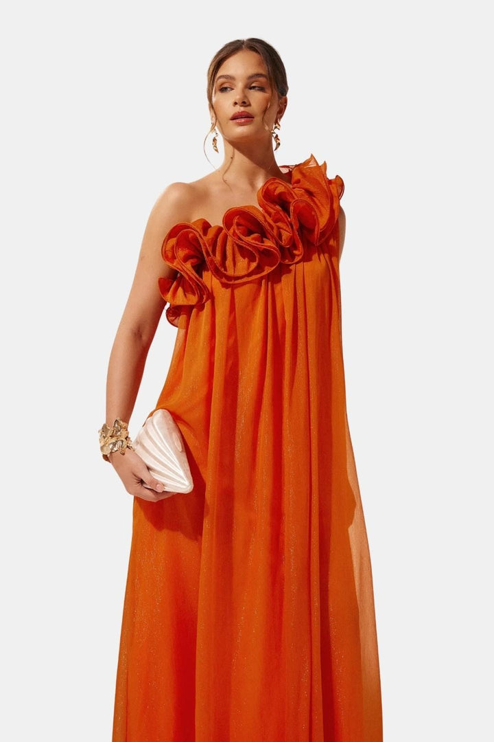 Solandra | Women's One-Shoulder Floral Maxi Dress