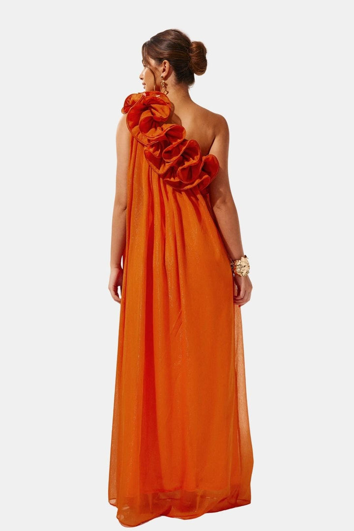 Solandra | Women's One-Shoulder Floral Maxi Dress