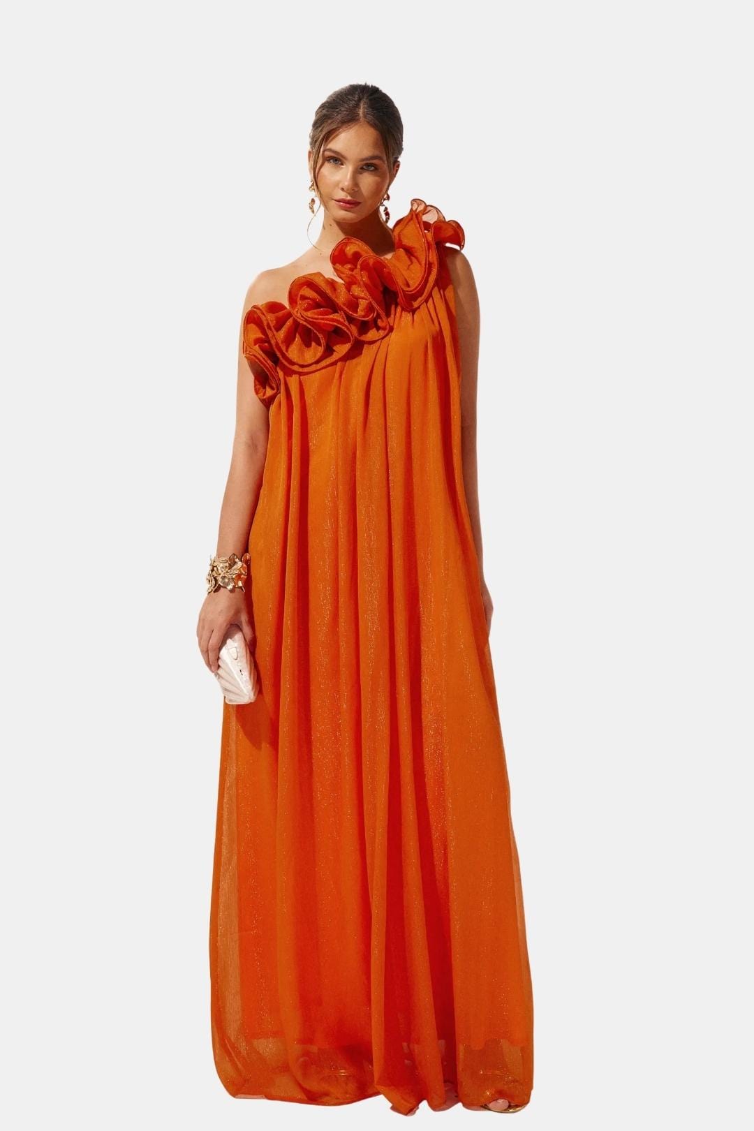 Solandra | Women's One-Shoulder Floral Maxi Dress