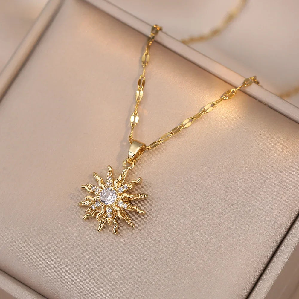 Solar-Inspired Spin Necklace-Omni Prime Goods
